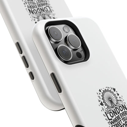 London Story Magnetic Tough Case - Unique Design for Travel Lovers