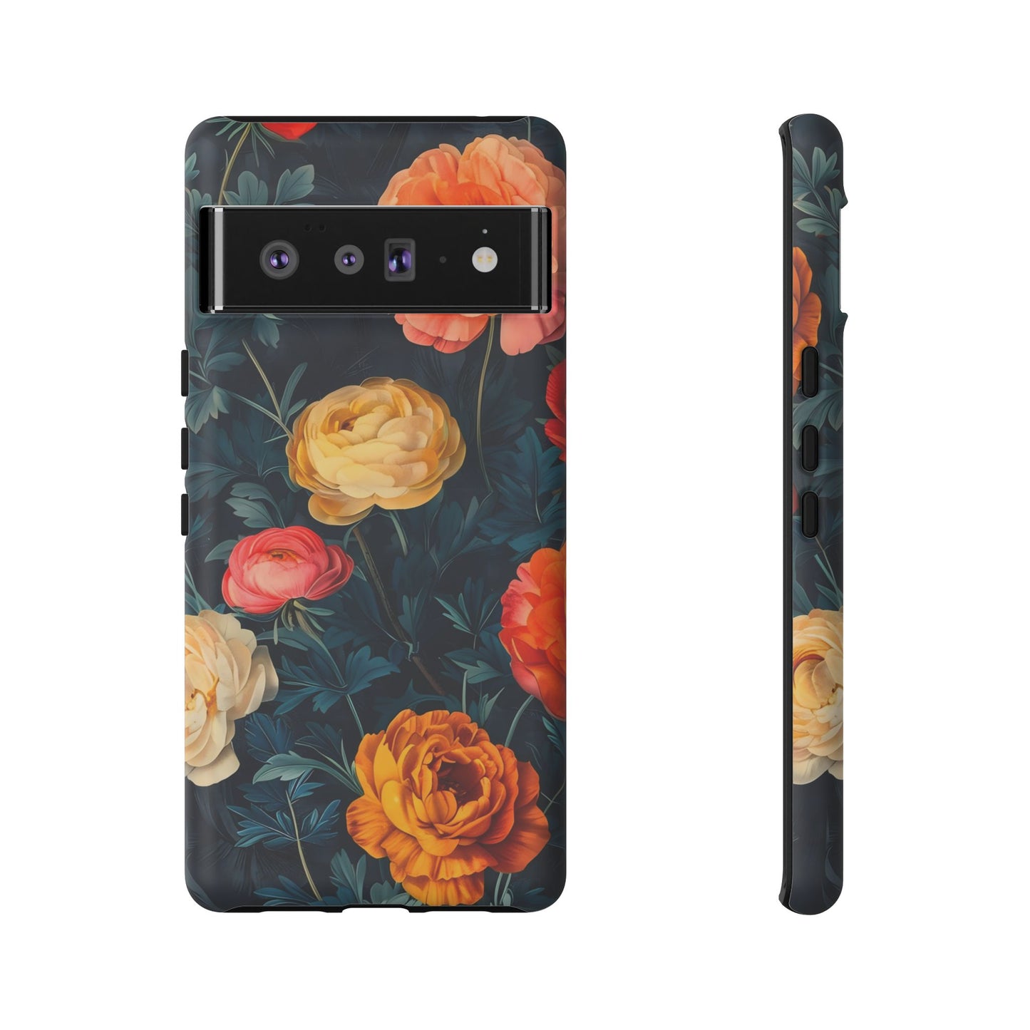 Floral Phone Case - Tough Cases, Stylish Protection, Gift for Flower Lovers, Customizable Cover, Floral Design Mobile Accessory