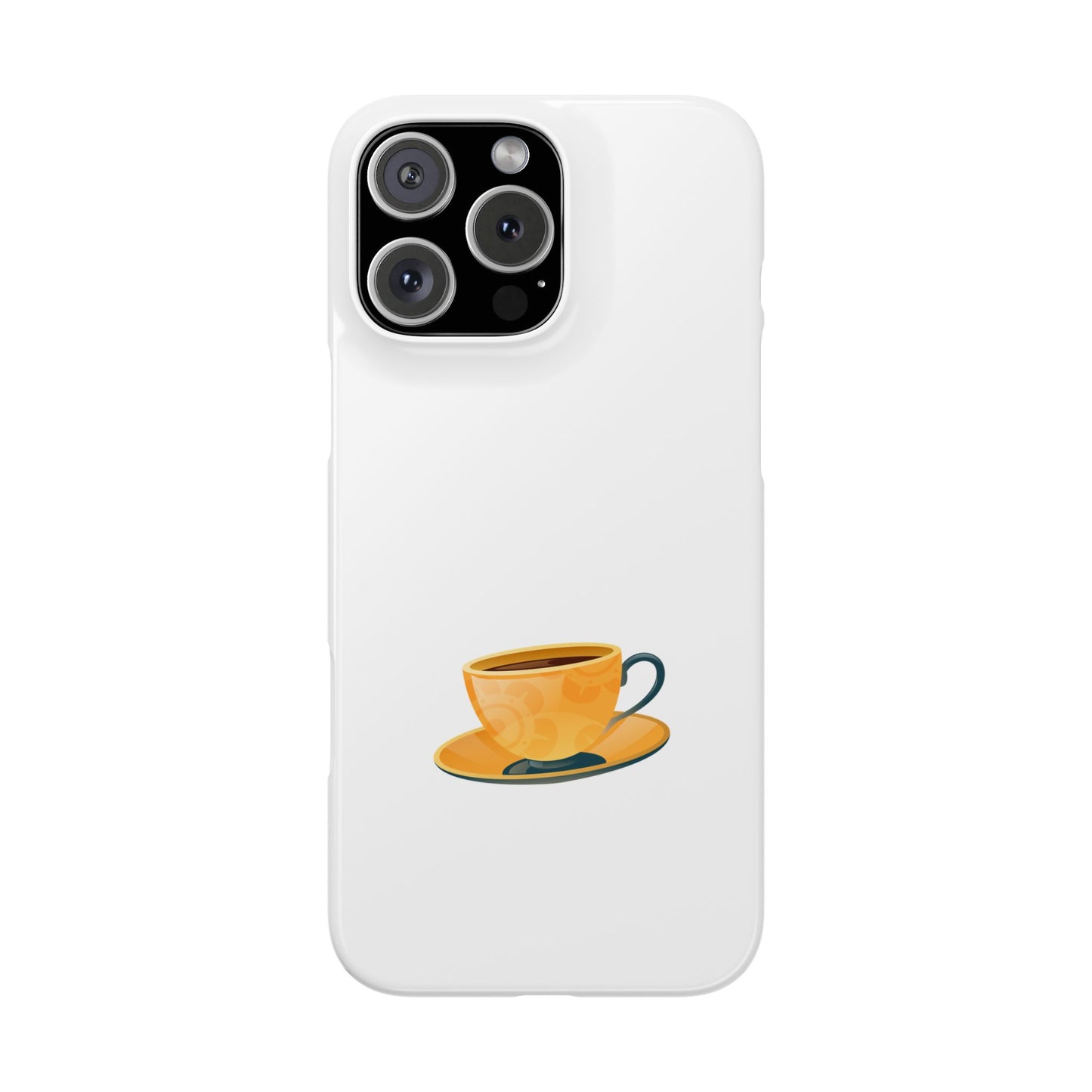 Coffee Cup Slim Phone Case | Cute Coffee Lover Gift, Phone Accessories, Personalized Phone Cover, Tea Enthusiast Case, Fall Decor