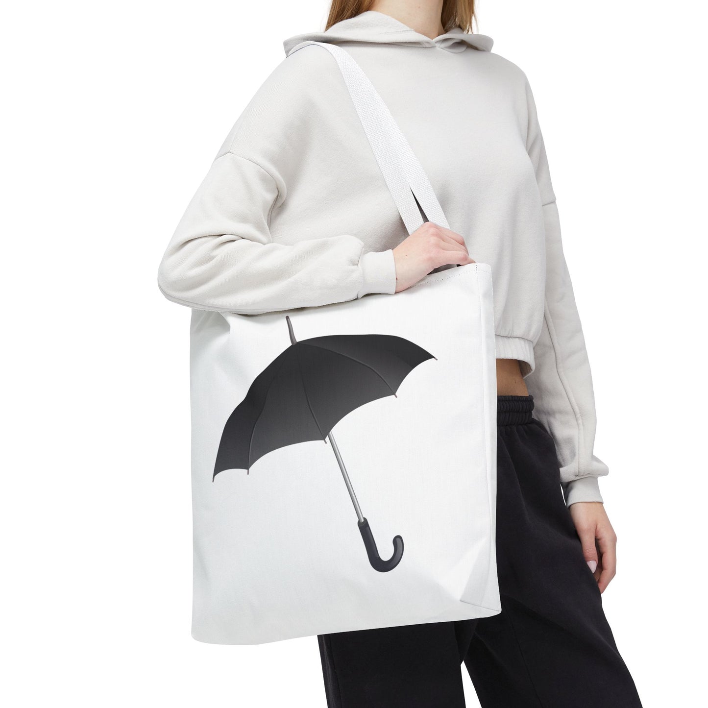 Stylish Umbrella Tote Bag, Unique Shopper, Gift for Her, Rainy Day Essential, Eco-Friendly Bag, Everyday Use