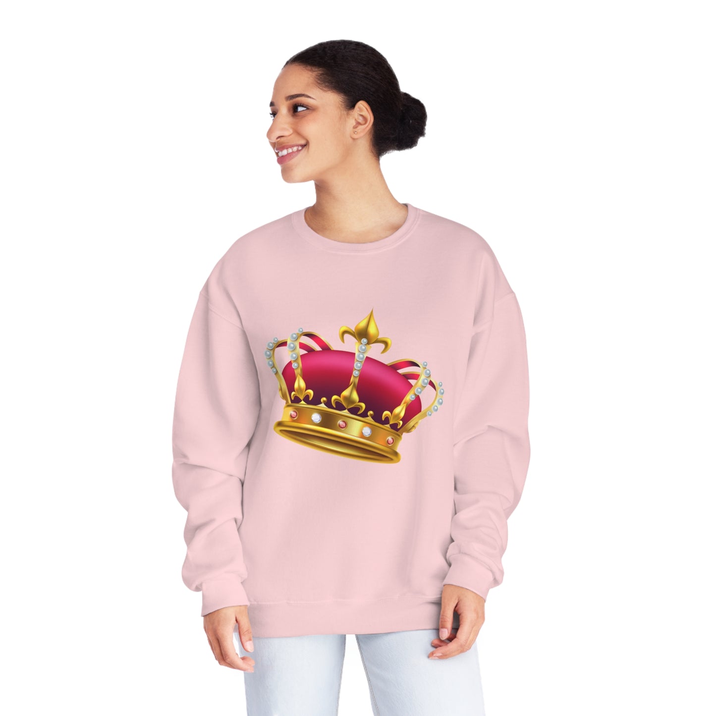 Unisex NuBlend® Crewneck Sweatshirt - British Royal Crown Design
