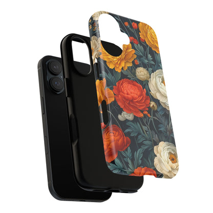 Floral Tough Case for Phones | Durable Floral Phone Cover, Boho Chic, Unique Gift for Her, Phone Protection, Flower Design
