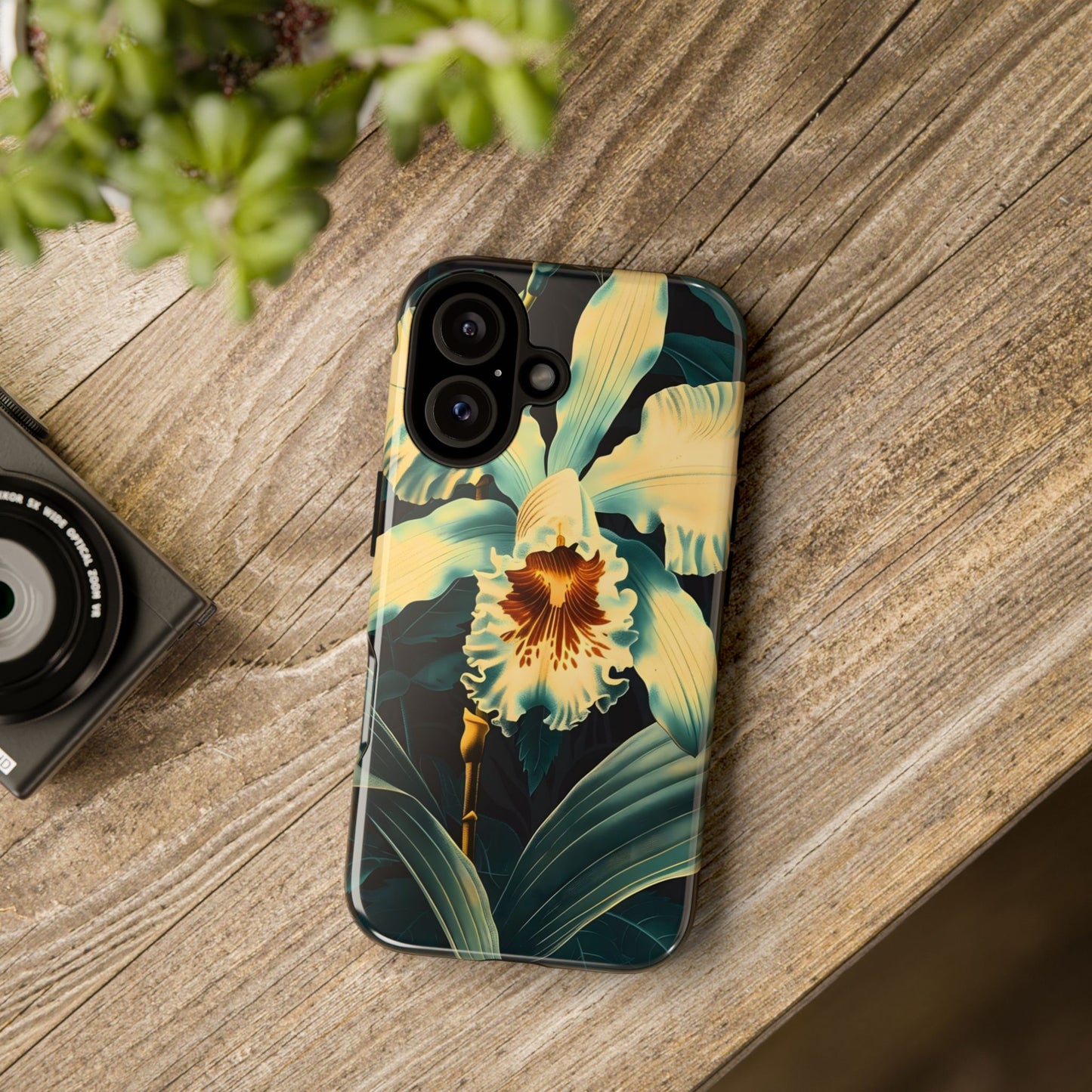Floral Phone Case - Tough Cases with Orchid Design, Durable Smartphone Cover for Nature Lovers, Floral Gift for Her, Botanical [...]