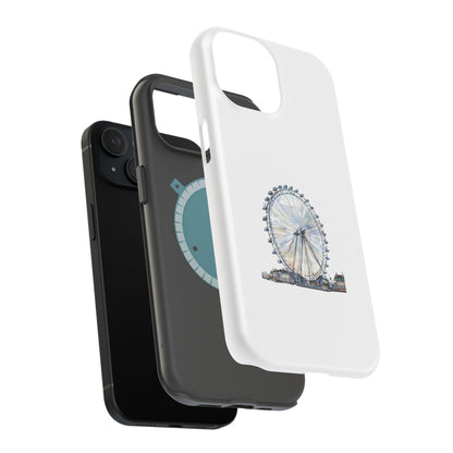 Stylish Magnetic Phone Cases with London Eye Design, Custom Phone Covers, Unique Gift for Travelers, Chic Electronic Accessories