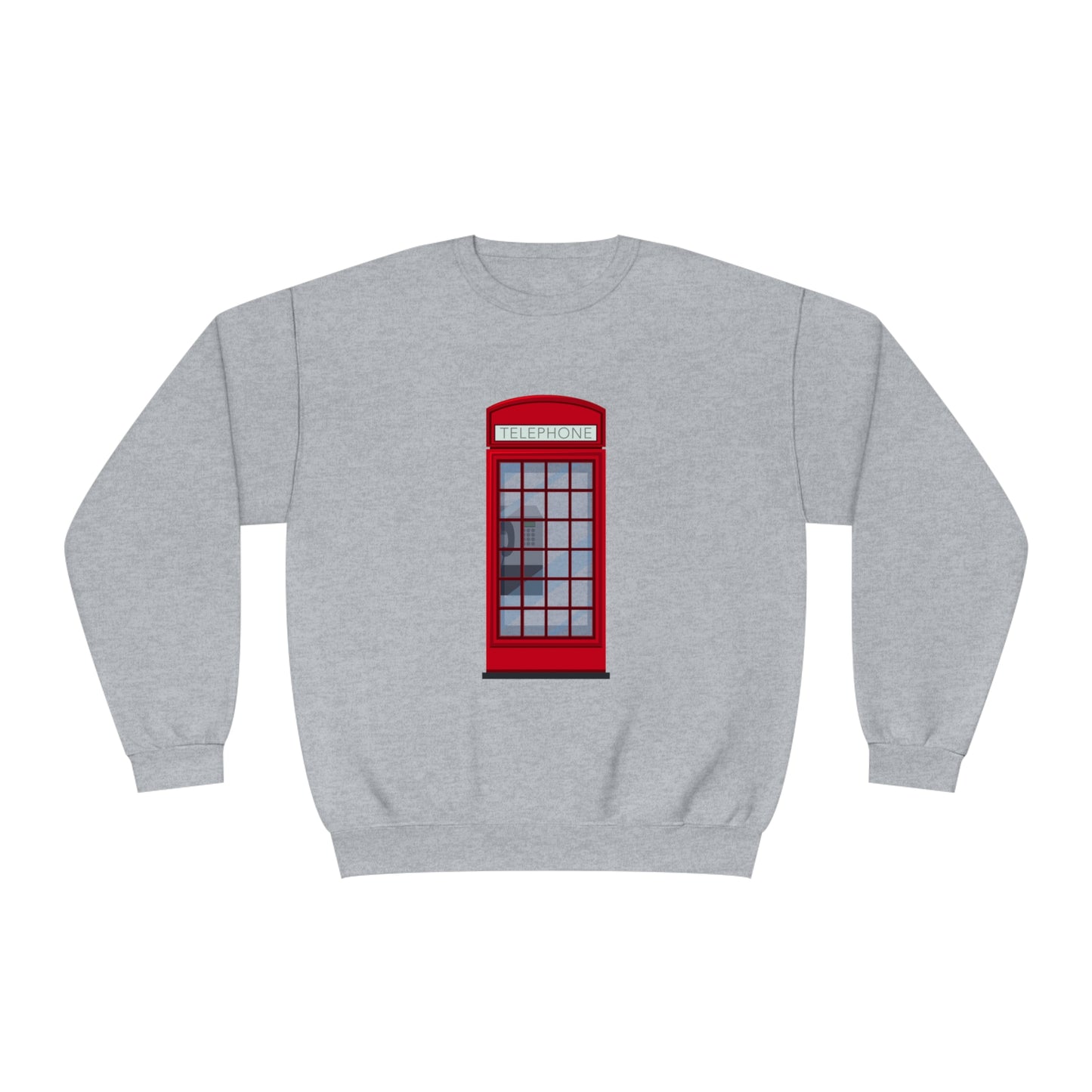 Unisex NuBlend® Crewneck Sweatshirt - Classy British Public Telephone