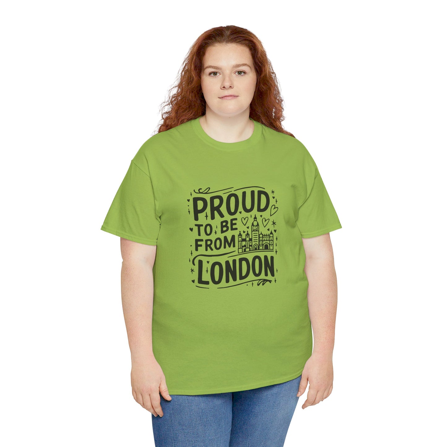 Proud to be from London Watercolor Art Collection Breathable Unisex Cotton T-Shirt