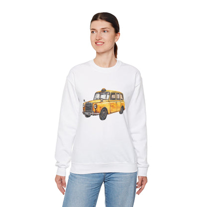 Unisex Heavy Blend™ Crewneck Sweatshirt - Vintage Car - Classic Automotive Elegance and Timeless Style