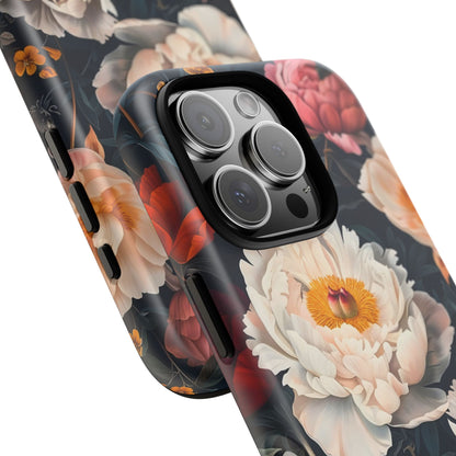Floral Phone Case, Tough Phone Cover, Flower Design, Unique Gift for Her, Trendy Accessory, Spring Decor