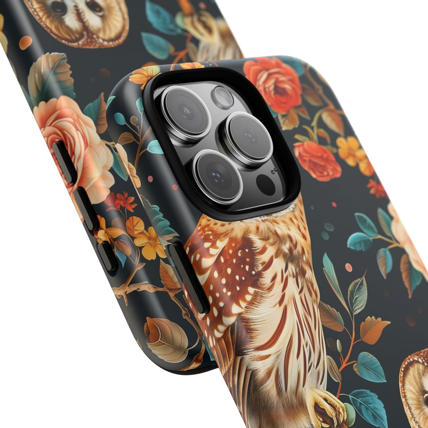 Owl Phone Case with Floral Design, Tough Phone Cover for Nature Lovers, Gift for Bird Enthusiasts, Stylish Protection for Smartphones, [...]