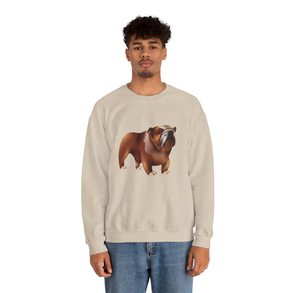 Unisex Heavy Blend™ Crewneck Sweatshirt Elegant - Adorable British Dog