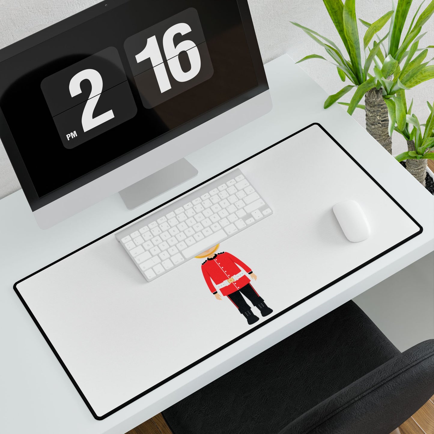 Whimsical Desk Mat with Guard Soldier Design, Cute Office Decor, Fun Workspace Accessory, Desk Pad for Kids, Gift for Students, Home [...]