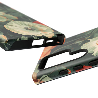 Floral Phone Case - Tough Cases, Botanical Design, Gift for Friends, Trendy Mobile Cover, Personalized Phone Accessory