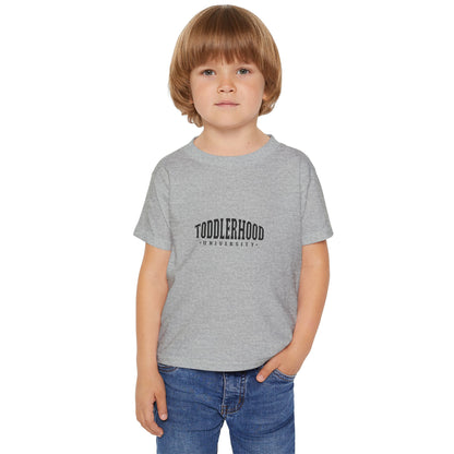 Toddler T-Shirt - Enjoying The Sweet Moments Of Toodlerhood - Toddlerhood University Tee for Little Learners