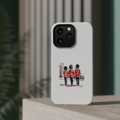Stylish Magnetic Phone Case with Guards Design, Fun Phone Cover, Unique Gifts for Tech Lovers, Elegant Protection for All Phones