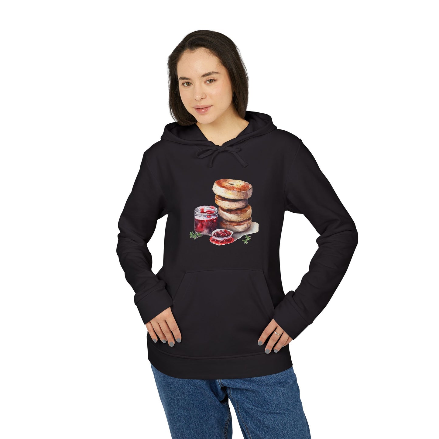 adidas Unisex Fleece Hoodie - British Royal Feast - Opulent Dining Fit for Royalty
