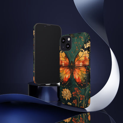 Butterfly Phone Case – Tough Cases for Nature Lovers, Floral Design, Butterfly Art, Unique Gift, Eco-Friendly Protection