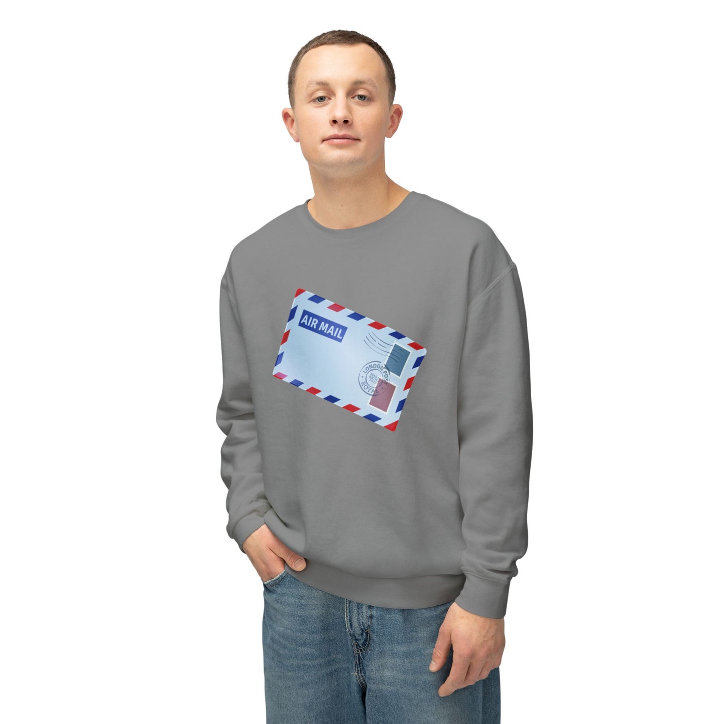 Unisex Lightweight Crewneck Sweatshirt - Vintage British Air Mail