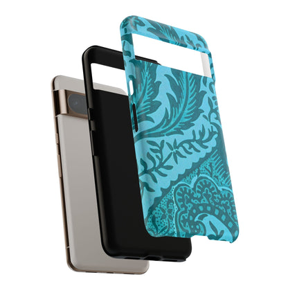 Protective Phone Case with Elegant Teal Design, Tough Cases, Floral Phone Cover, Stylish Smartphone Protection, Gifts for Her, Trendy [...]