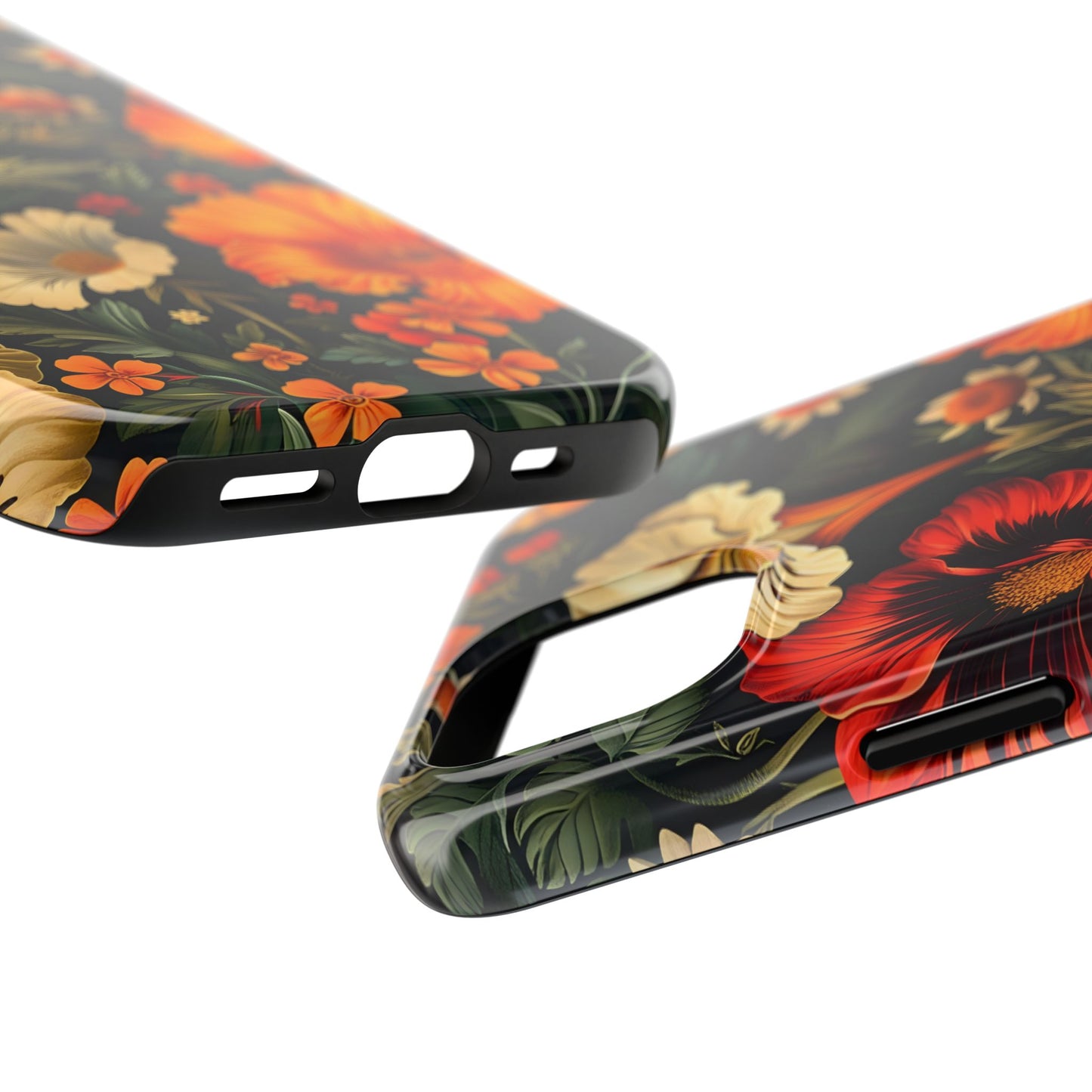 Vibrant Floral Tough Phone Case | Durable Phone Cover | Gift for Her | Spring Accessory | Stylish Tech Protection