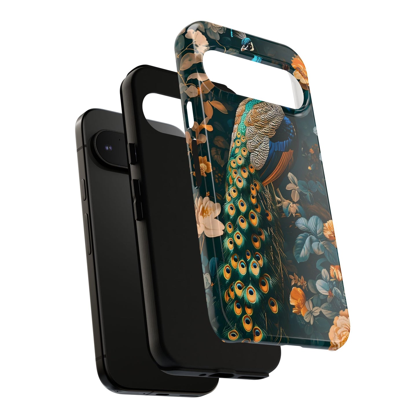 Peacock Phone Case - Elegant Floral Design, Tough Case for Protection, Unique Gift for Nature Lovers, Stylish Accessory, Eco-Friendly