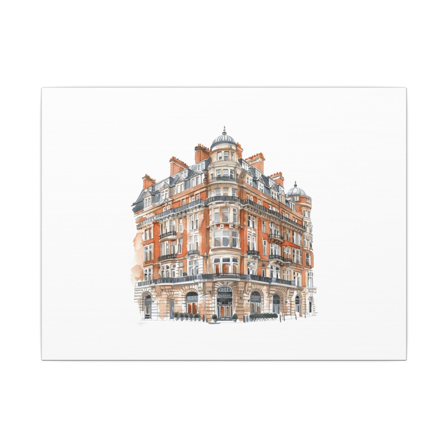 Artistic Matte Canvas Print of Historic Building, Wall Art Decor, Home Interior, Unique Gift, Fine Art, Architecture Lover, Urban Design