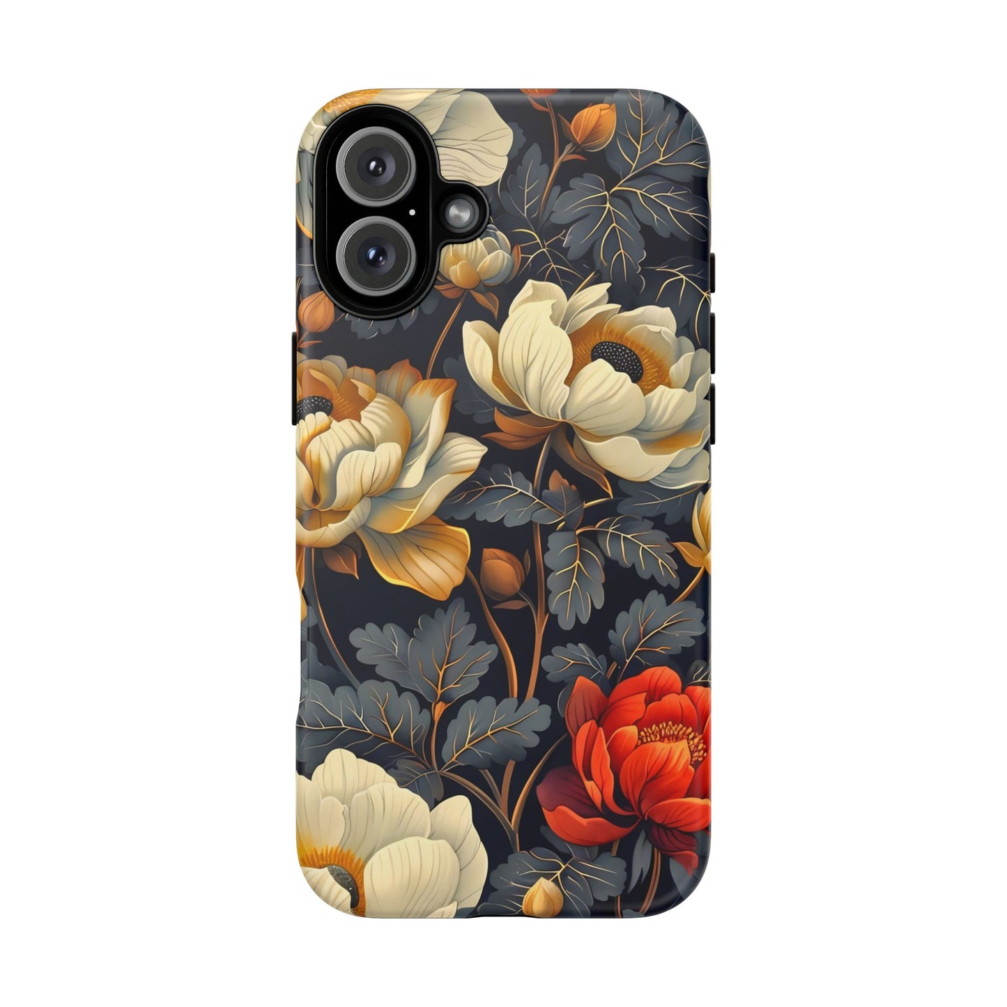 Floral Phone Case - Tough Cases, Stylish Mobile Cover, Flower Design, Holiday Gift, Trendy Accessory, Eco-Friendly Case
