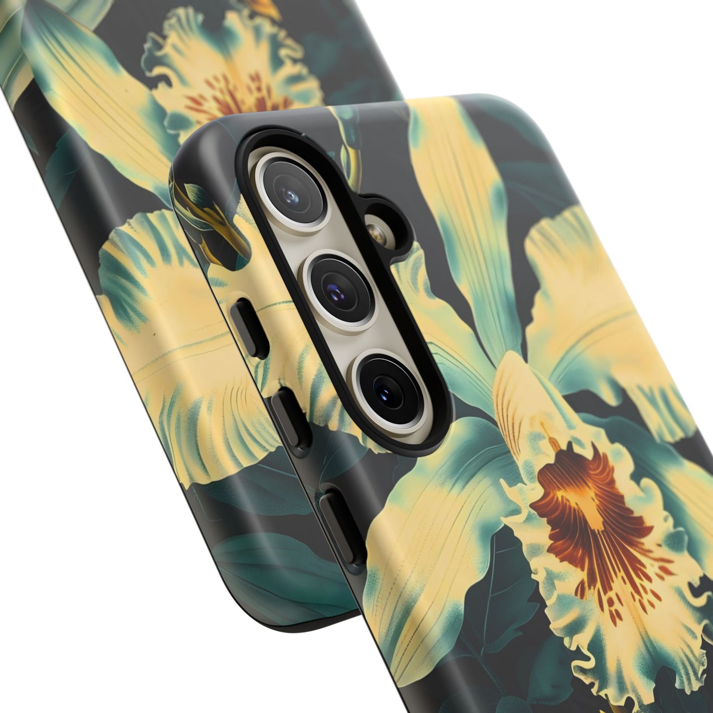 Floral Phone Case - Tough Cases with Orchid Design, Durable Smartphone Cover for Nature Lovers, Floral Gift for Her, Botanical [...]