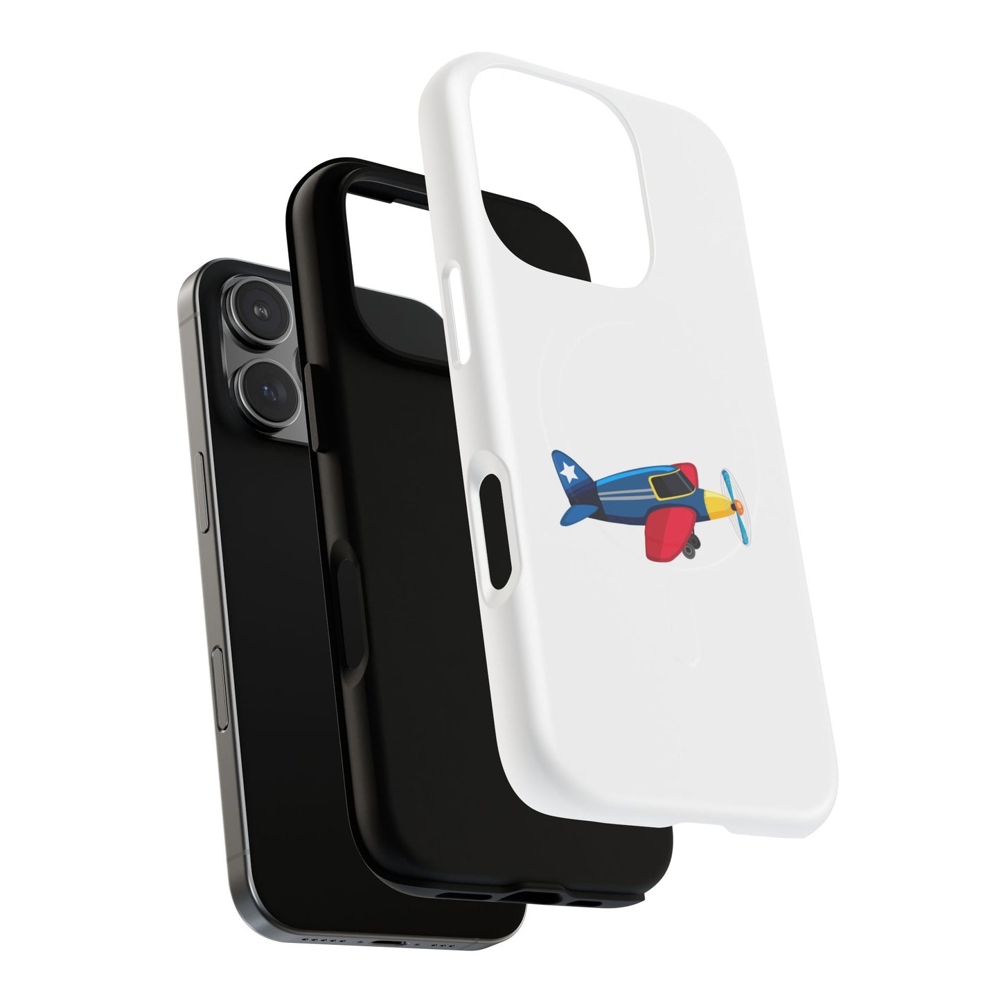 Airplane Tough Magnetic Phone Case, Cute Phone Cover, Gifts for Travelers, Kids and Adults, Aviation Themed, Durable Phone Case