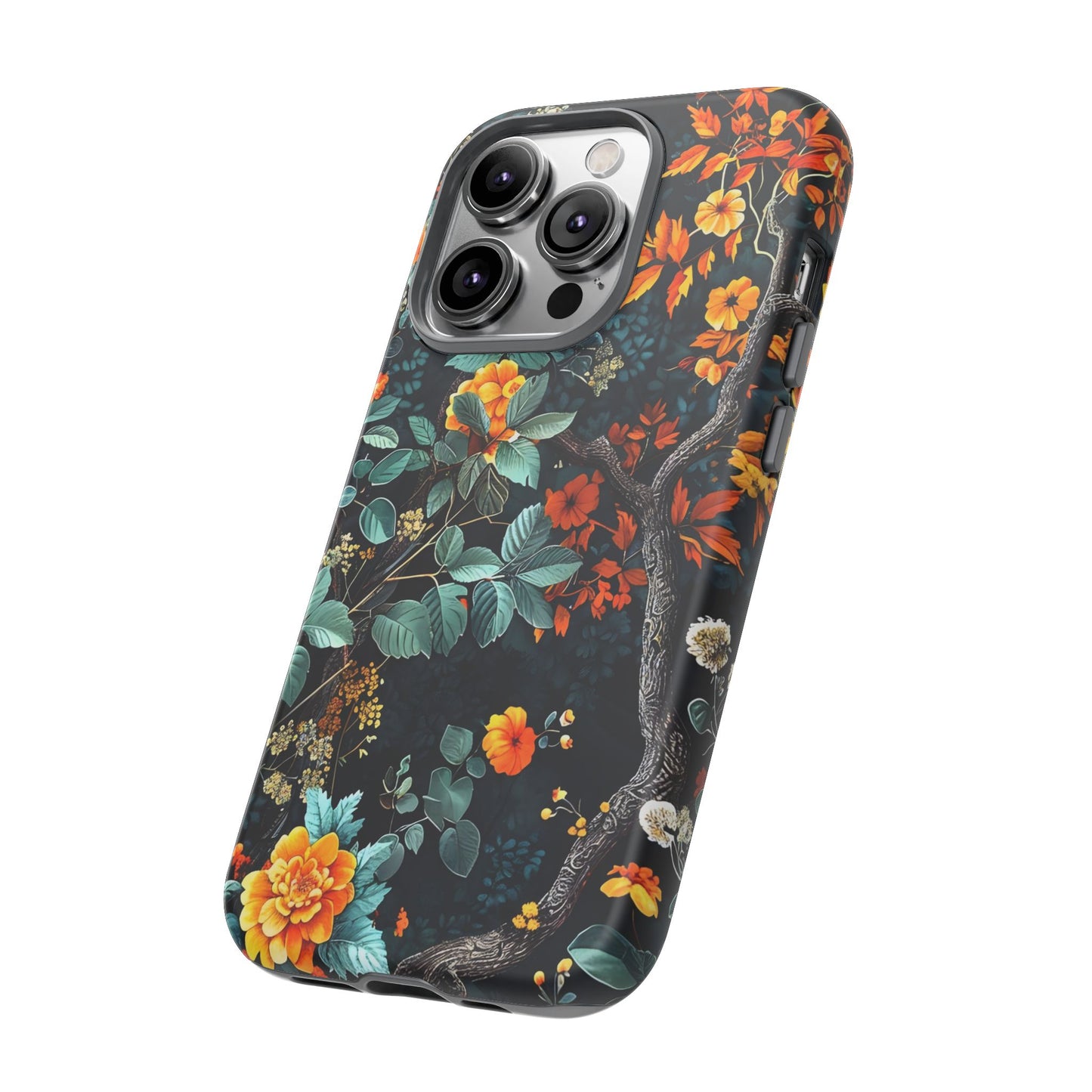 Floral Phone Case | Tough Cases, Protective Cover, Gift for Her, Autumn Vibes, Floral Phone Accessory, Unique Design