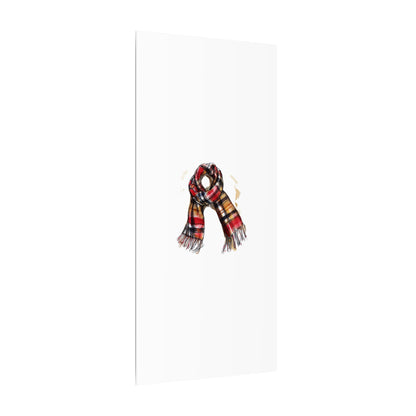 Autumn Scarf Canvas Art Print | Cozy Home Décor, Gift for Fall Lovers, Seasonal Wall Art, Unique Interior Design