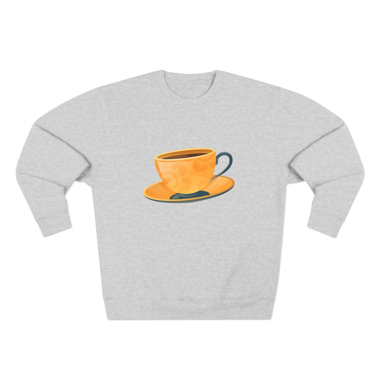 Unisex Crewneck Sweatshirt - Elegant British Tea Cup Classic Tea Time Style