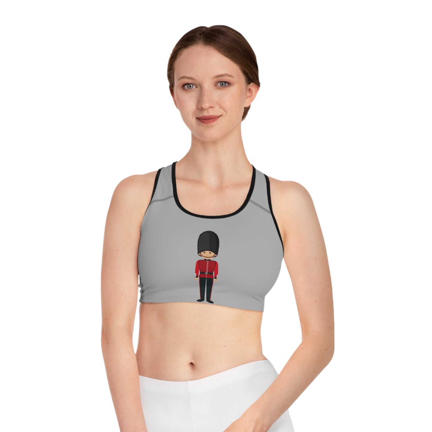 Sports Bra - Stylish Athletic Top for Workouts and Active Days - Fun British Guard