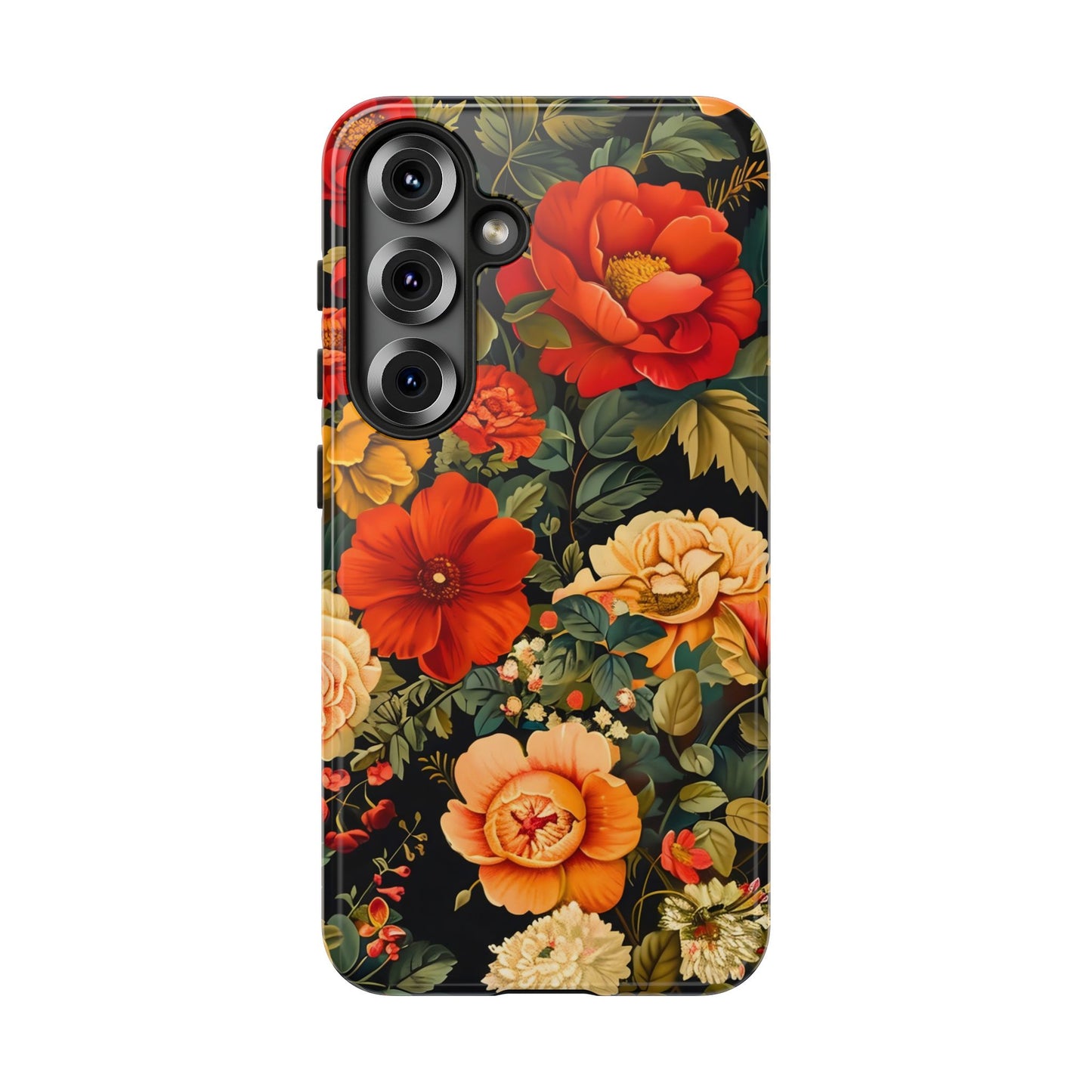 Floral Phone Case, Tough Cases, Decorative Tech Accessories, Gift for Her, Nature Lover Gift, Boho Style Case, Spring Floral Cover