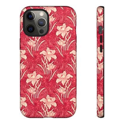 Floral Tough Phone Case - Durable, Stylish Accessory, Perfect Gift for Her, Floral Pattern, Customizable, Ideal for Daily Use