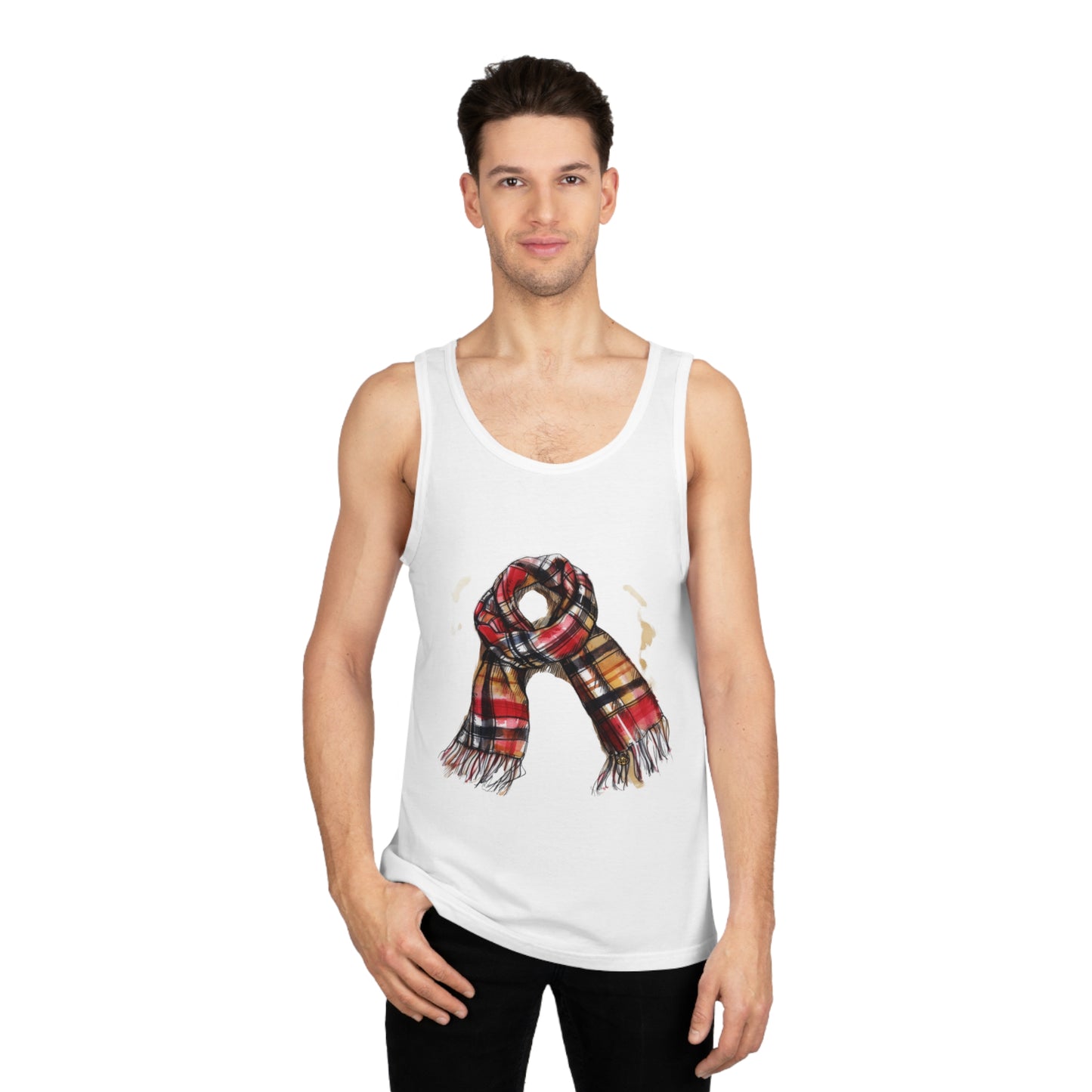 Unisex Softstyle™ Tank Top - Vintage British Tartan Scarf