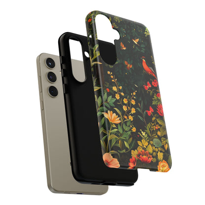 Floral Tough Phone Case, Nature-Inspired Design, Ideal for Garden Lovers, Gift for Birthdays, Christmas, Eco-Friendly Accessory
