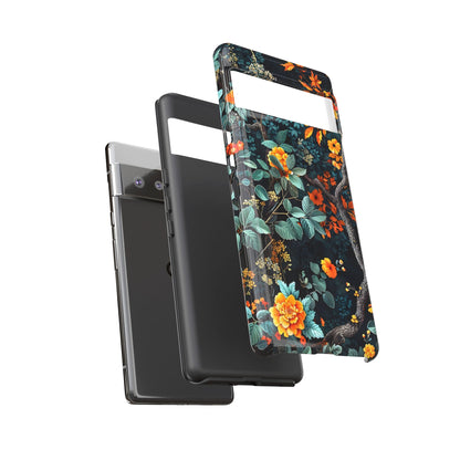Floral Phone Case | Tough Cases, Protective Cover, Gift for Her, Autumn Vibes, Floral Phone Accessory, Unique Design