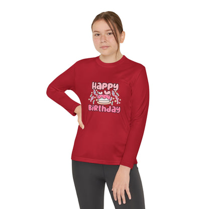 Happy Birthday Youth Long Sleeve Tee - Fun Celebration Shirt for Kids
