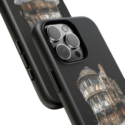 Stylish Phone Case featuring Unique Building Design, Art Lover Gift, Durable Phone Cover, Trendy Gadget Accessory, Unique Gift for Her