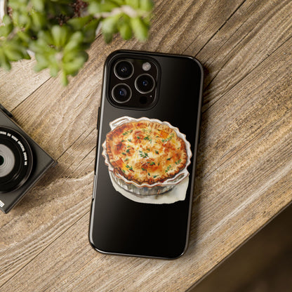 Quiche Phone Case - Funky Kitchen Decor, Foodie Gift, Chef Accessories, Culinary Art, Quirky Phone Cover