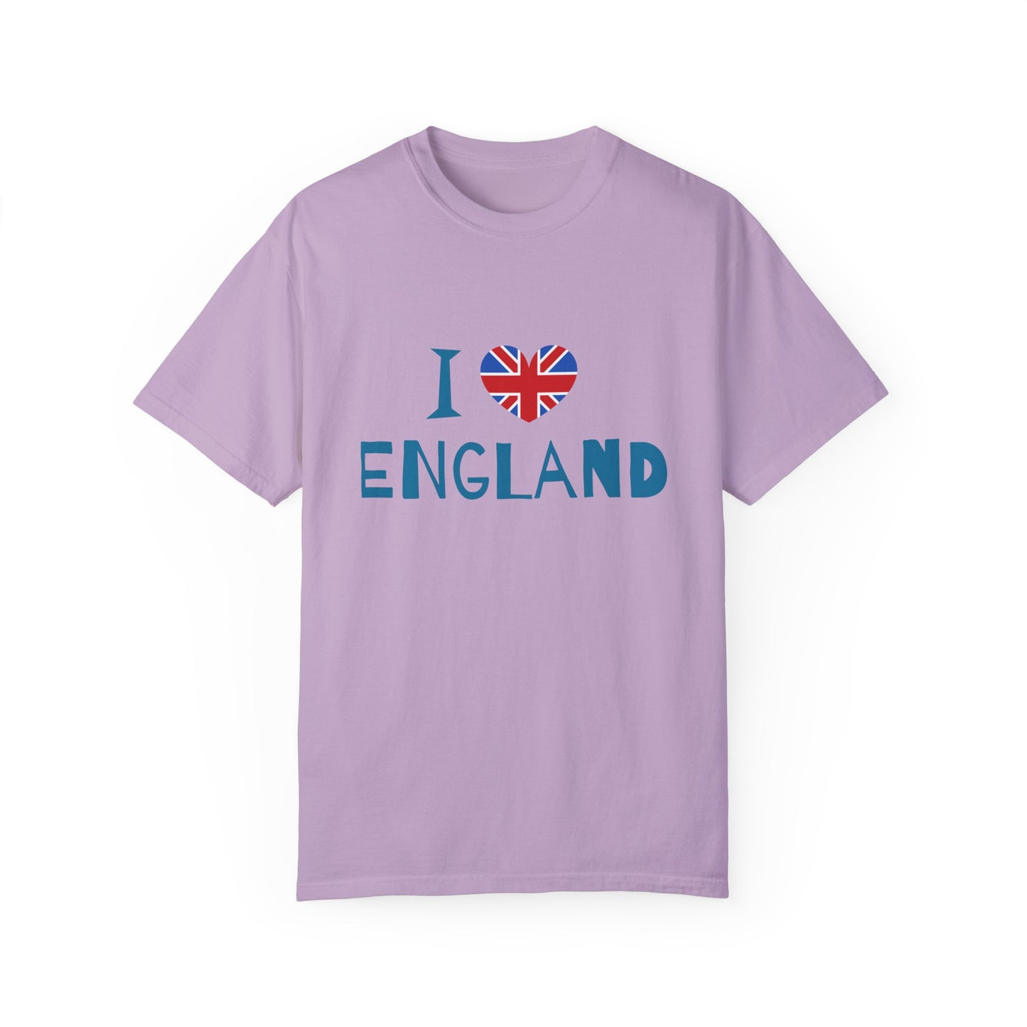 I love England Cozy Unisex Garment-Dyed T-shirt