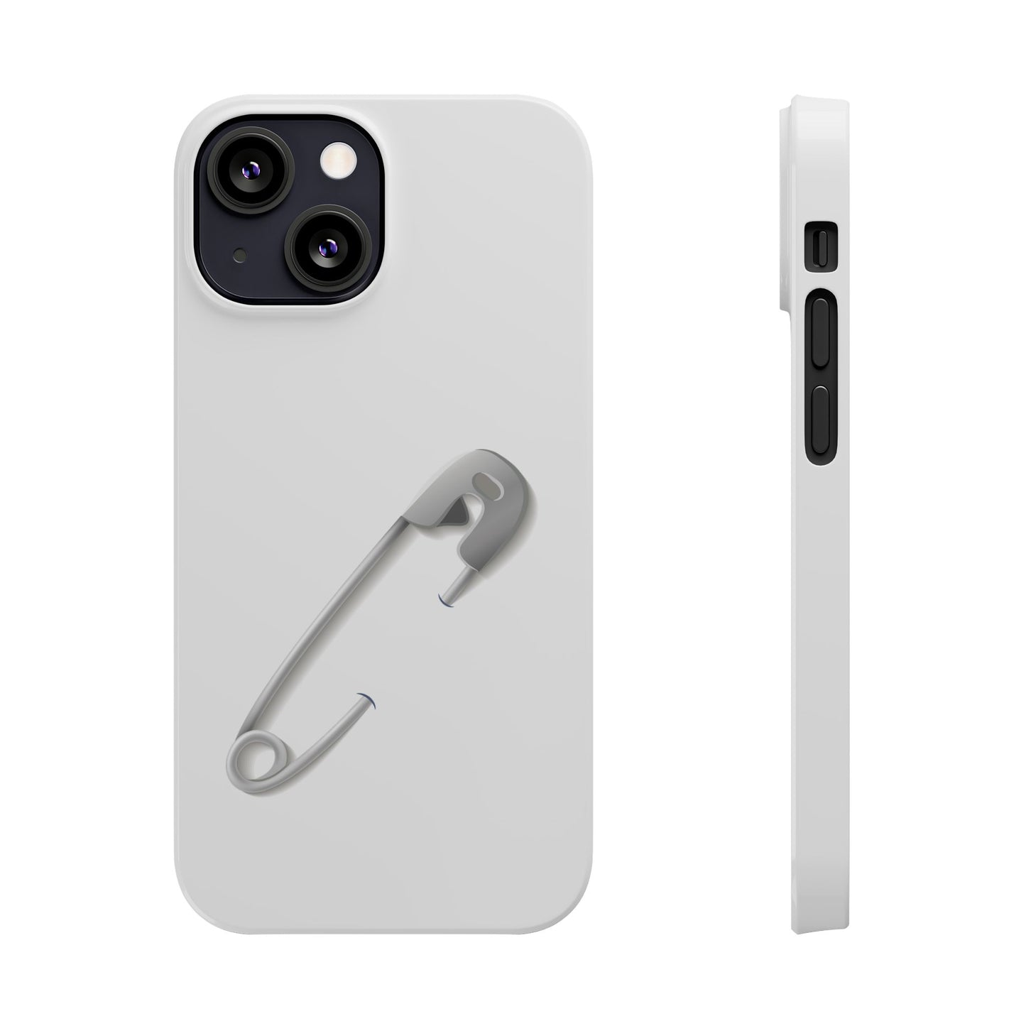 Minimalist Safety Pin Phone Cases | Stylish Slim Cases for Trendy Protection, Gift for Friends, Fashionable Accessories, Unique Phone Cover