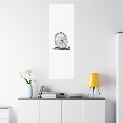 London Eye Canvas Print, Wall Art Decor, Travel Gift, Home Decoration, Unique Art Piece