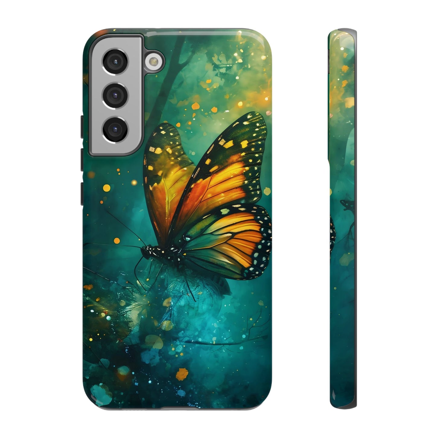 Colorful Butterfly Phone Case, Tough Cases for iPhone and Samsung, Cute Tech Accessories, Nature Lovers Gift, Vibrant Floral Design