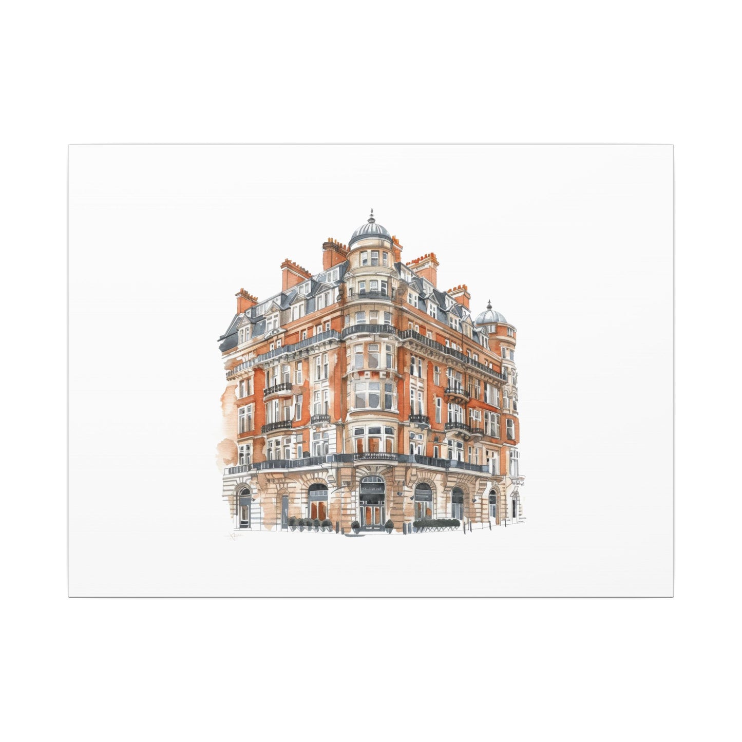 Artistic Matte Canvas Print of Historic Building, Wall Art Decor, Home Interior, Unique Gift, Fine Art, Architecture Lover, Urban Design
