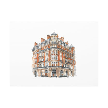 Artistic Matte Canvas Print of Historic Building, Wall Art Decor, Home Interior, Unique Gift, Fine Art, Architecture Lover, Urban Design