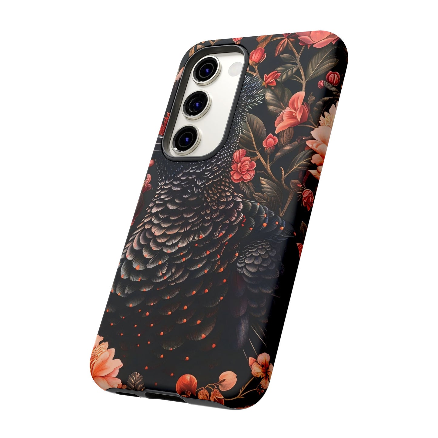 Tough Cases: Floral Design Phone Case, Stylish Protection for Your Phone, Unique Gift for Bird Lovers, Vibrant Floral Art, [...]
