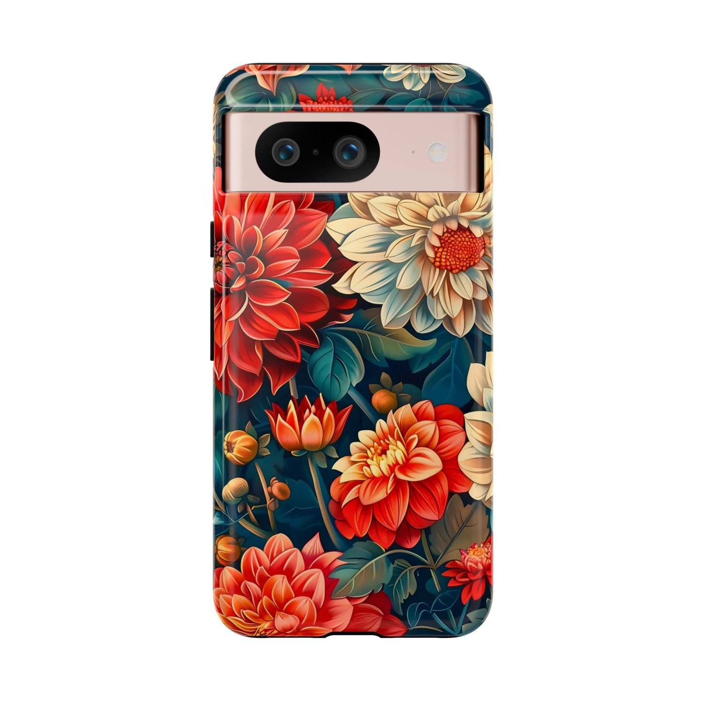 Floral Phone Case - Vibrant Tough Cases, Stylish Floral Cell Phone Cover, Gift for Her, Trendy Phone Accessory, Flower Design