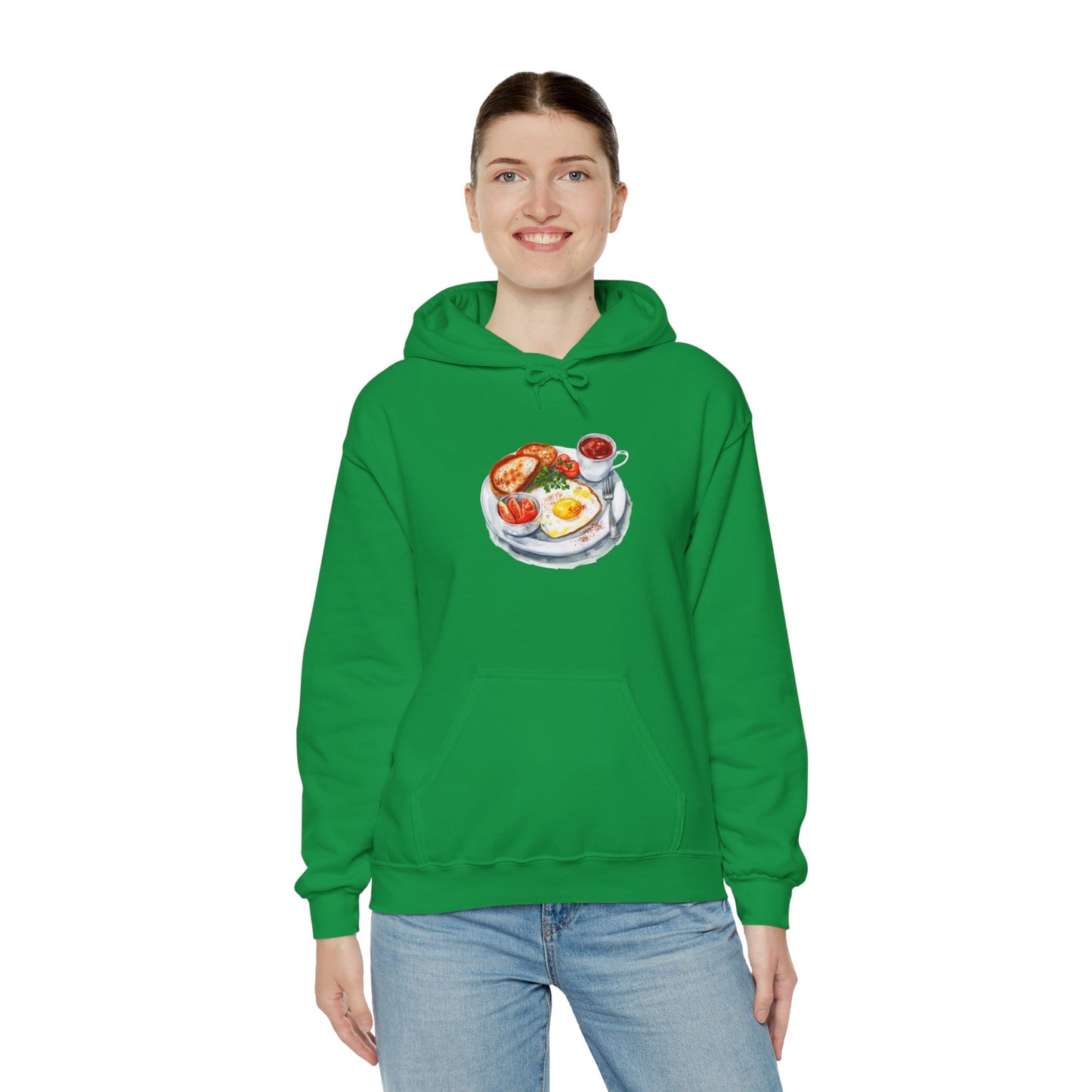 Unisex Heavy Blend™ Hooded Sweatshirt - Dine Like a Monarch - Classic Royal Dishes of Britain