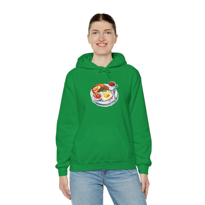 Unisex Heavy Blend™ Hooded Sweatshirt - Dine Like a Monarch - Classic Royal Dishes of Britain